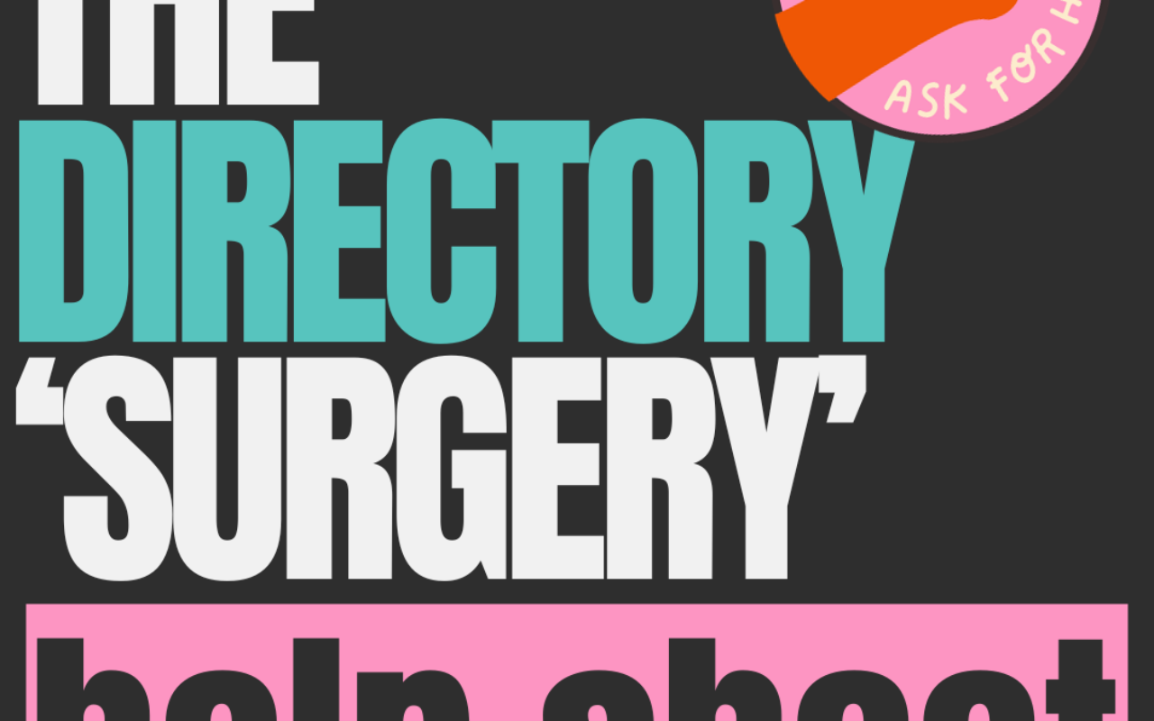 The Directory: help sheet